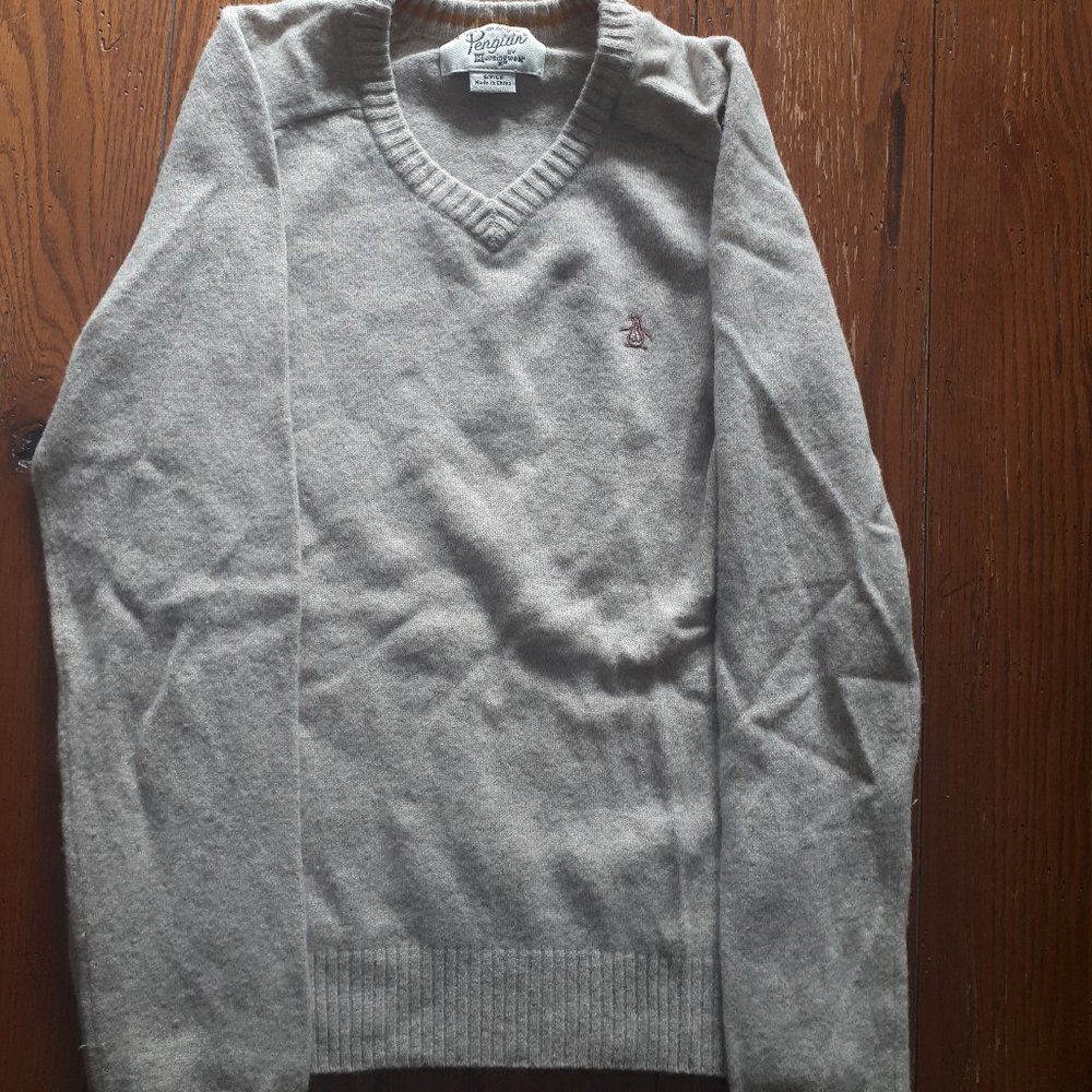 Wool Original Penguin men's sweater, Sz. S